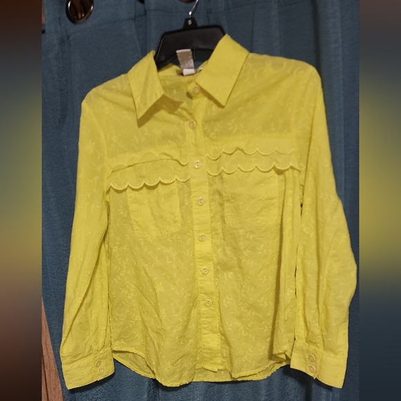 Vintag Draper's & Damon's Woman's Button Down Petites Embroidered Eyelets D15108 - Picture 1 of 11